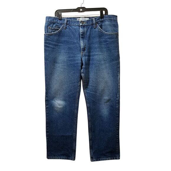 Lee Jeans Men’s 40x30 Blue Regular Fit Straight Leg Denim - Picture 1 of 6